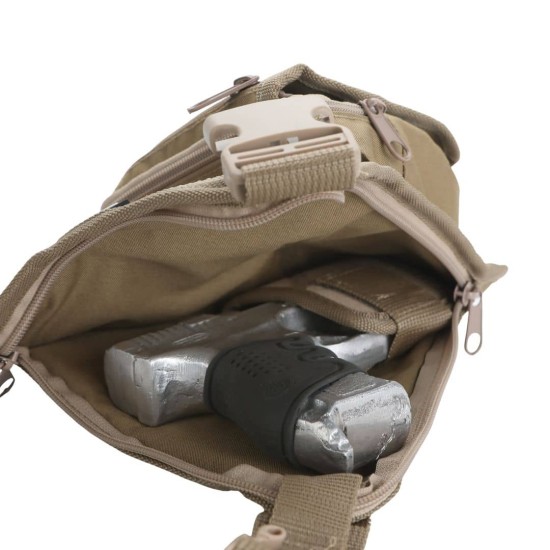 BEJ ÜÇGEN SİLAH ÇANTASI