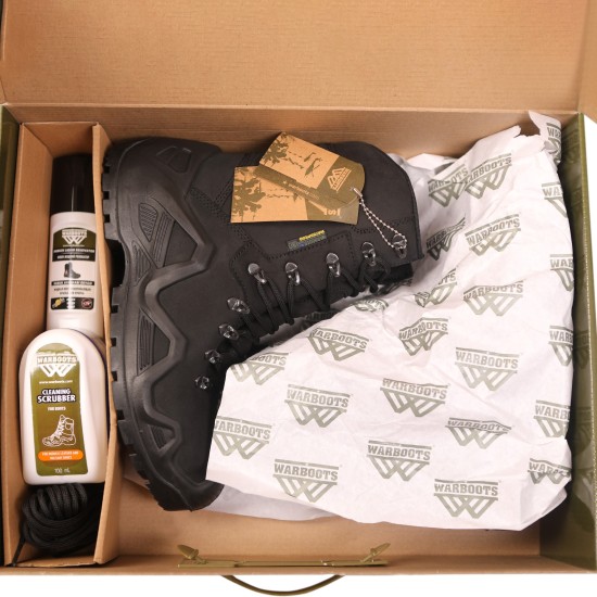 WARBOOTS BLK-1054 SU GEÇİRMEZ KAYMAZ ÇİFT TABAN GARANTİLİ NUBUK BOT SİYAH -30 DERECE