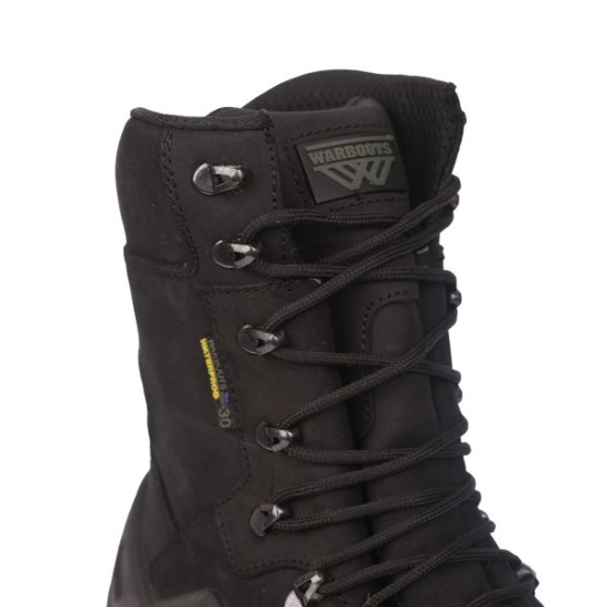 WARBOOTS BLK-1054 SU GEÇİRMEZ KAYMAZ ÇİFT TABAN GARANTİLİ NUBUK BOT SİYAH -30 DERECE