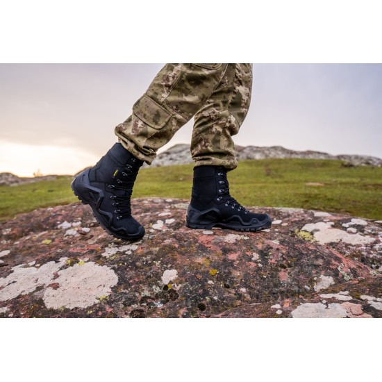 WARBOOTS BLK-1054 SU GEÇİRMEZ KAYMAZ ÇİFT TABAN GARANTİLİ NUBUK BOT SİYAH -30 DERECE