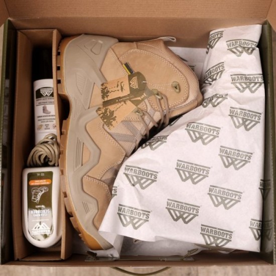 WARBOOTS YEL-2045 SU GEÇİRMEZ KAYMAZ ÇİFT TABAN GARANTİLİ NUBUK BOT KUM RENGİ