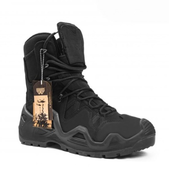 WARBOOTS BLK-1047 SU GEÇİRMEZ KAYMAZ ÇİFT TABAN GARANTİLİ NUBUK BOT SİYAH